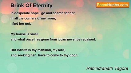 Rabindranath Tagore - Brink Of Eternity