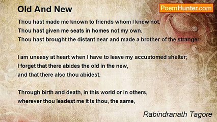 Rabindranath Tagore - Old And New