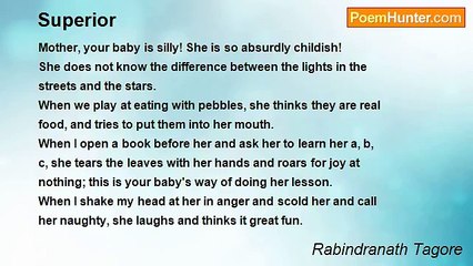 Rabindranath Tagore - Superior