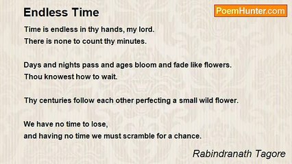 Rabindranath Tagore - Endless Time