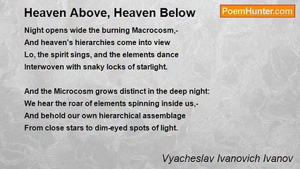 Vyacheslav Ivanovich Ivanov - Heaven Above, Heaven Below