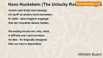 Wilhelm Busch - Hans Huckebein (The Unlucky Raven) Prologue