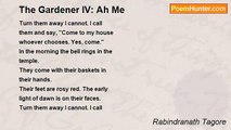Rabindranath Tagore - The Gardener IV: Ah Me
