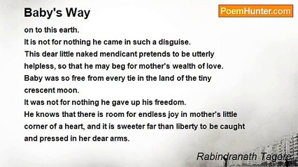 Rabindranath Tagore - Baby's Way