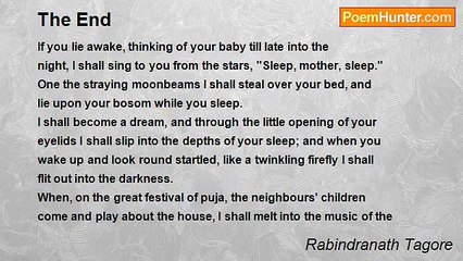 Rabindranath Tagore - The End