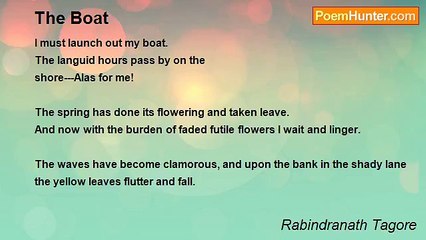 Rabindranath Tagore - The Boat