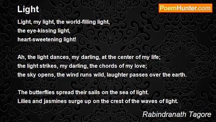 Rabindranath Tagore - Light