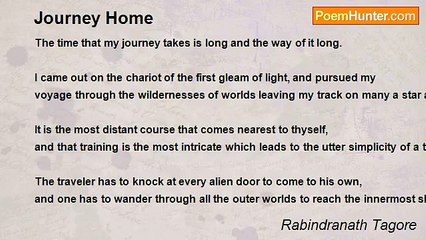 Rabindranath Tagore - Journey Home