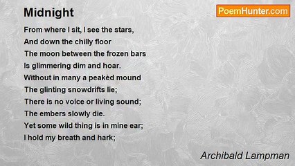 Archibald Lampman - Midnight