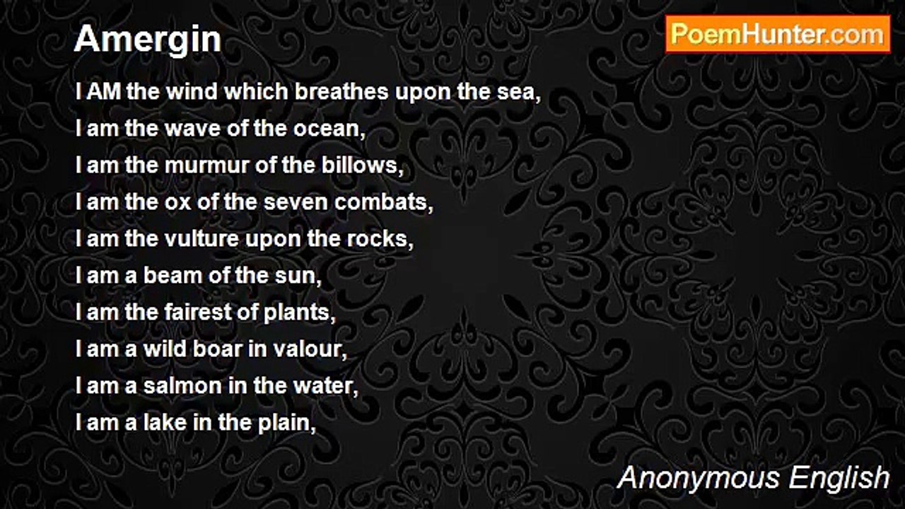 Anonymous English - Amergin
