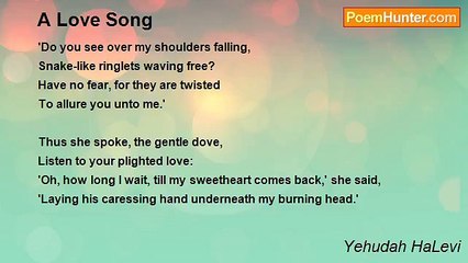 Yehudah HaLevi - A Love Song