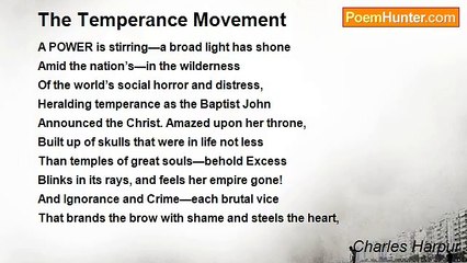 Charles Harpur - The Temperance Movement