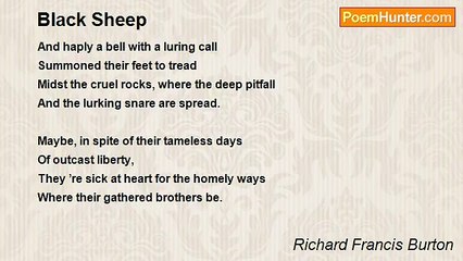Richard Francis Burton - Black Sheep