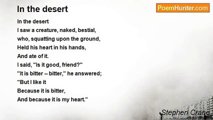 Stephen Crane - In the desert