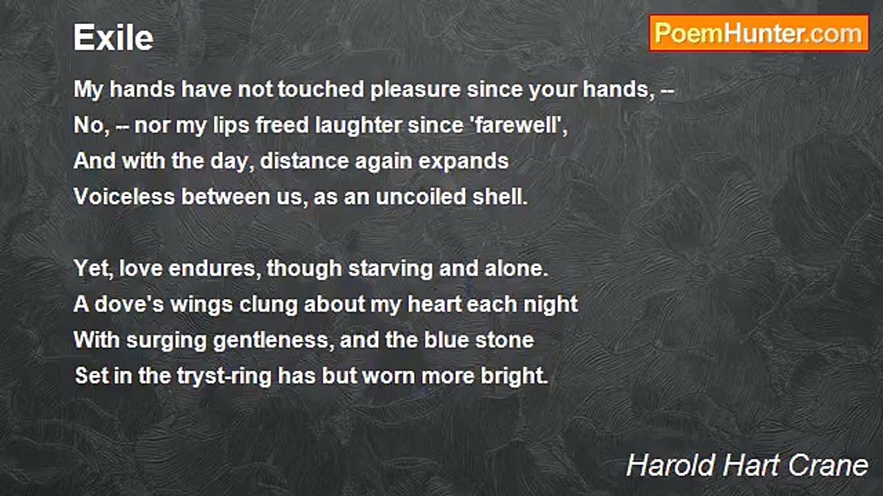 Harold Hart Crane - Exile