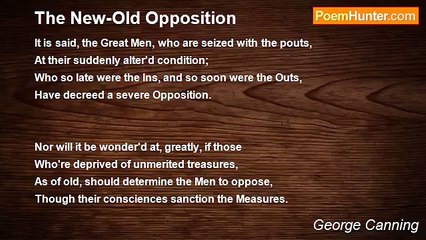 George Canning - The New-Old Opposition