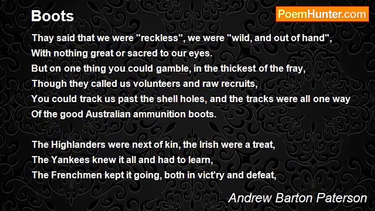 Andrew Barton Paterson - Boots