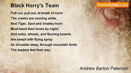 Andrew Barton Paterson - Black Harry's Team
