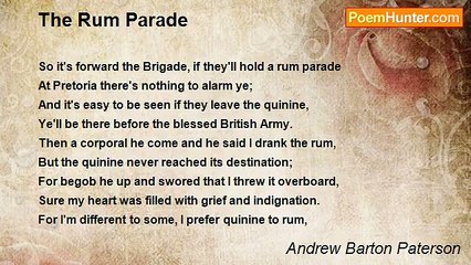 Andrew Barton Paterson - The Rum Parade