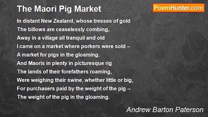 Andrew Barton Paterson - The Maori Pig Market