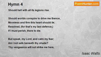 Isaac Watts - Hymn 4