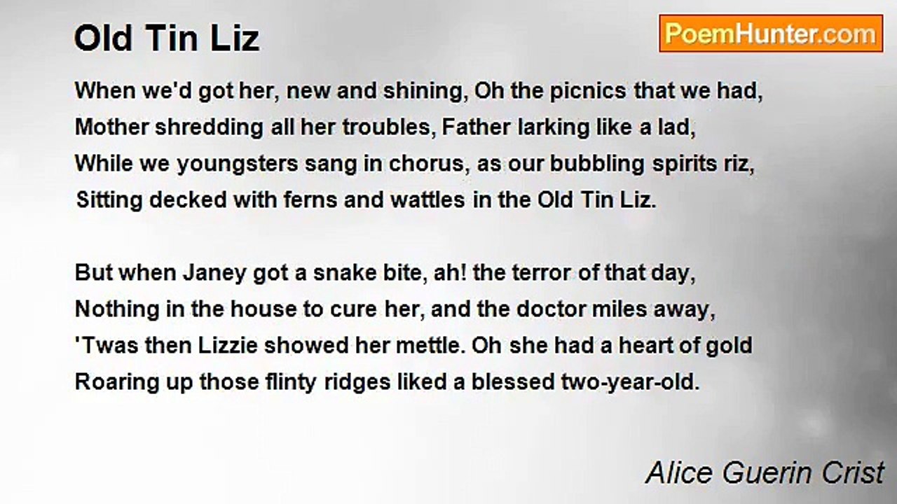 Alice Guerin Crist - Old Tin Liz