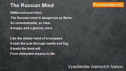 Vyacheslav Ivanovich Ivanov - The Russian Mind