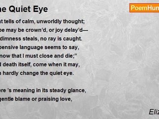 Eliza Cook - The Quiet Eye