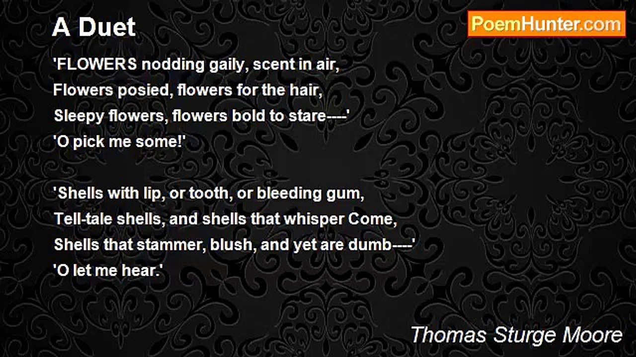 Thomas Sturge Moore - A Duet