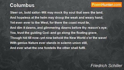 Friedrich Schiller - Columbus