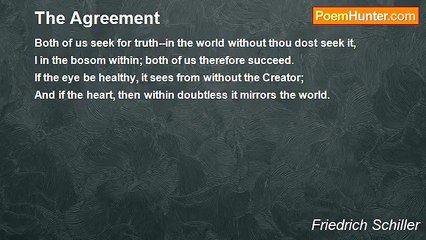 Friedrich Schiller - The Agreement