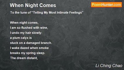 Li Ching Chao - When Night Comes