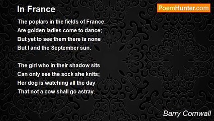 Barry Cornwall - In France