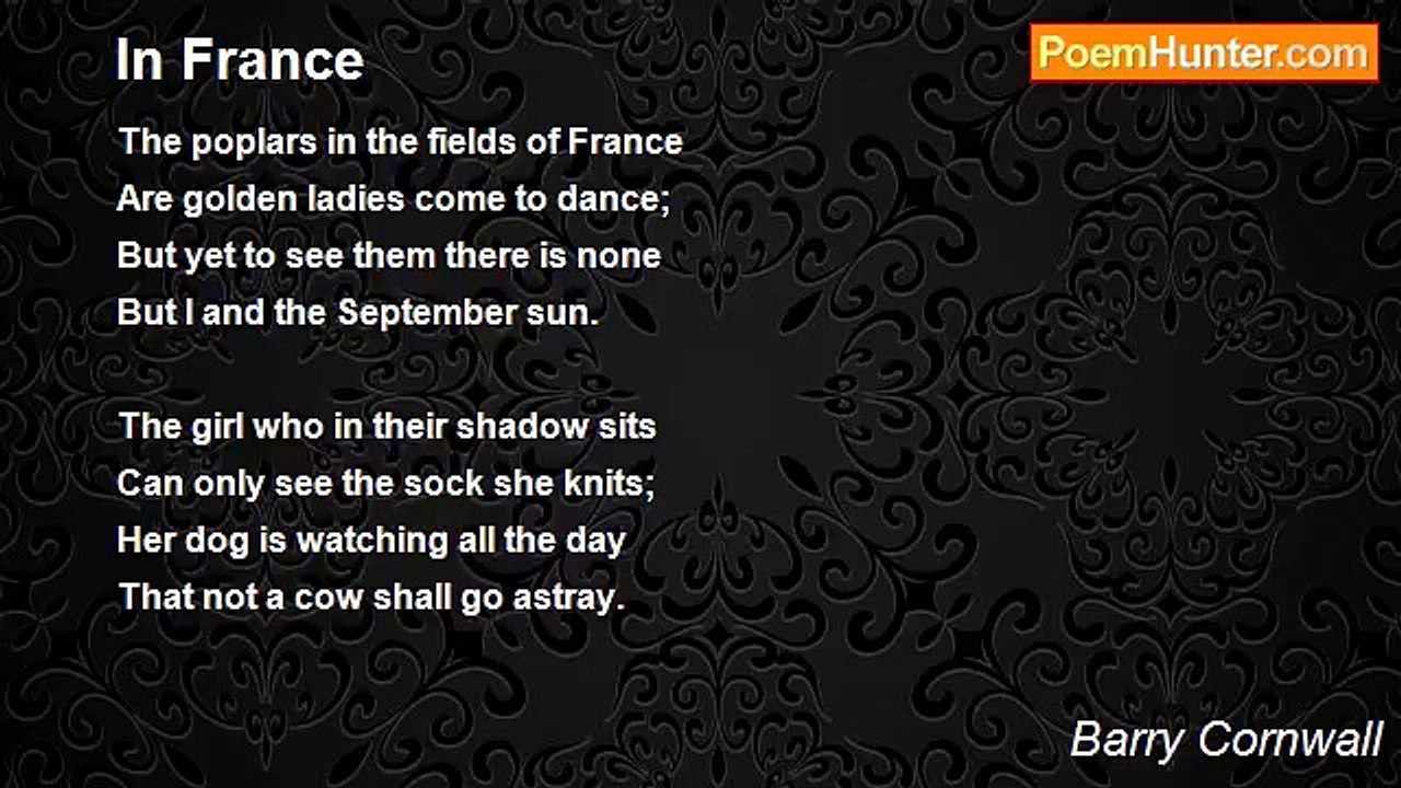 Barry Cornwall - In France