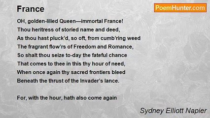 Sydney Elliott Napier - France