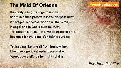 Friedrich Schiller - The Maid Of Orleans