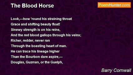 Barry Cornwall - The Blood Horse