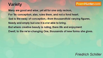 Friedrich Schiller - Variety