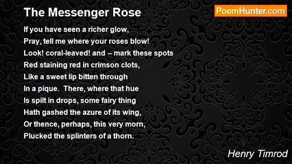 Henry Timrod - The Messenger Rose