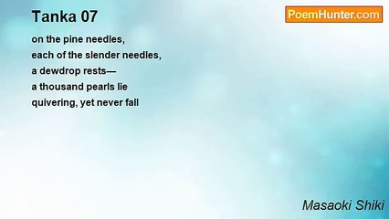 Masaoki Shiki - Tanka 07