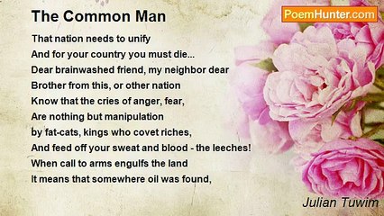 Julian Tuwim - The Common Man