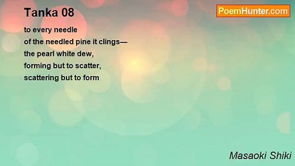 Masaoki Shiki - Tanka 08