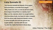 Giles Fletcher The Elder - Licia Sonnets 03