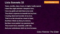 Giles Fletcher The Elder - Licia Sonnets 32