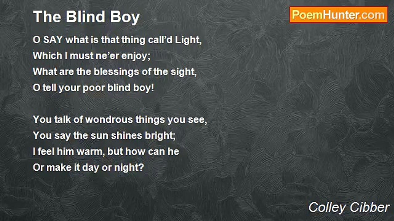 Colley Cibber - The Blind Boy