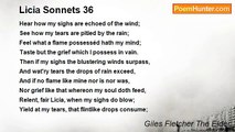 Giles Fletcher The Elder - Licia Sonnets 36
