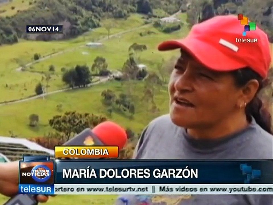 Colombia: campesinos critican políticas de Santos por contradictorias