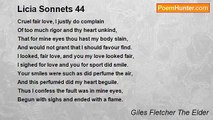 Giles Fletcher The Elder - Licia Sonnets 44