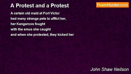 John Shaw Neilson - A Protest and a Protest