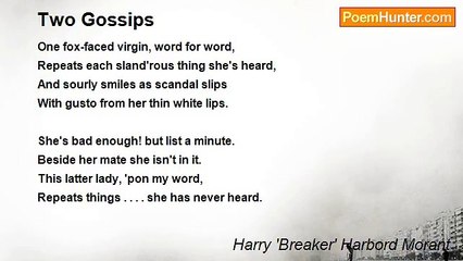 Harry 'Breaker' Harbord Morant - Two Gossips